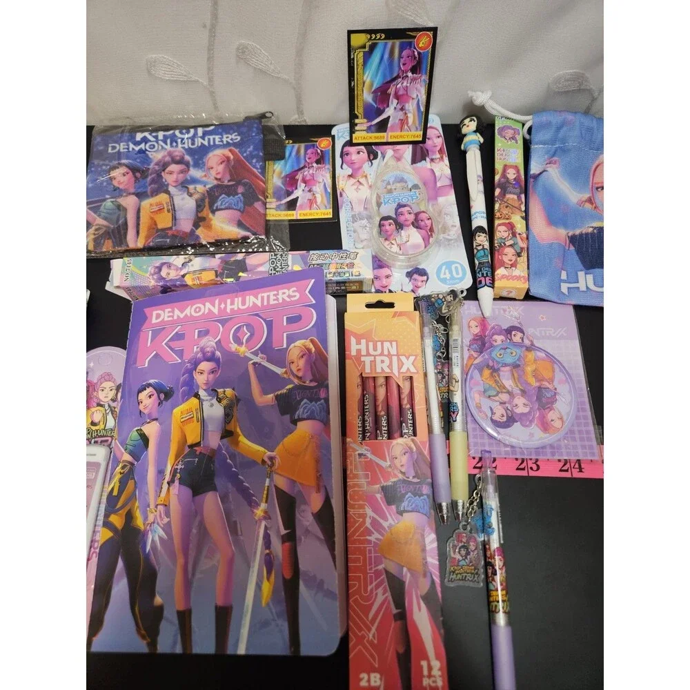 k-pop Demon Hunters Kids Pen & Art Supplies Bundle School Drawing Trendy Cartoon